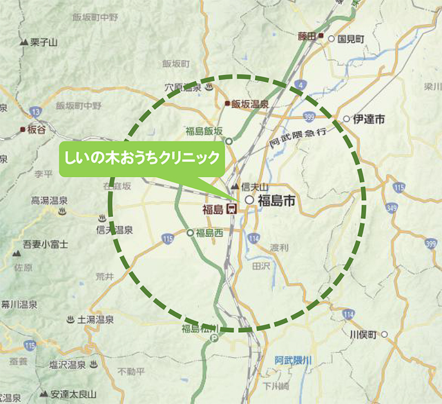 訪問エリア地図